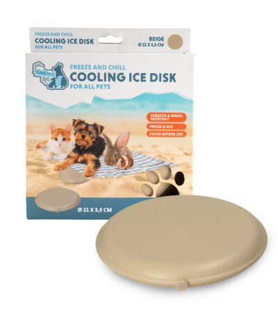 Disco refrigerante per cani, beige, congelabile – Coolpets Cooling Disc