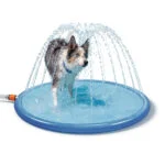 Tappetino spruzzatore per cani con attacco per tubo da giardino, M 150 cm – Coolpets Splash Sprinkler Pad