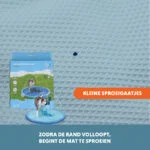 Tappetino spruzzatore per cani con attacco per tubo da giardino, M 150 cm – Coolpets Splash Sprinkler Pad - immagine 5