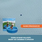 Piscina per cani con irrigatori, diametro 120 cm, altezza del bordo 30 cm – Coolpets Splash Sprinkler Pool - immagine 5