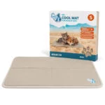 Tappetino refrigerante per cani con gel solido, beige, S 50 x 40 cm – Coolpets Gel Cooling Mat