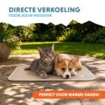 Tappetino refrigerante per cani con gel solido, beige, S 50 x 40 cm – Coolpets Gel Cooling Mat - immagine 2