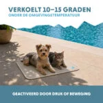 Tappetino refrigerante per cani con gel solido, beige, S 50 x 40 cm – Coolpets Gel Cooling Mat - immagine 4