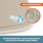Tappetino refrigerante per cani con gel solido, beige, XL 120 x 70 cm – Coolpets Gel Cooling Mat - immagine 3