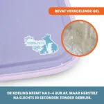 Tappetino rinfrescante per cani con gel solido, lilla, XL 120 x 70 cm – Coolpets Gel Cooling Mat - immagine 3