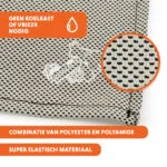Bandana rinfrescante per cani, beige, L, 85 x 40 cm – Coolpets Cooling Bandana - immagine 3