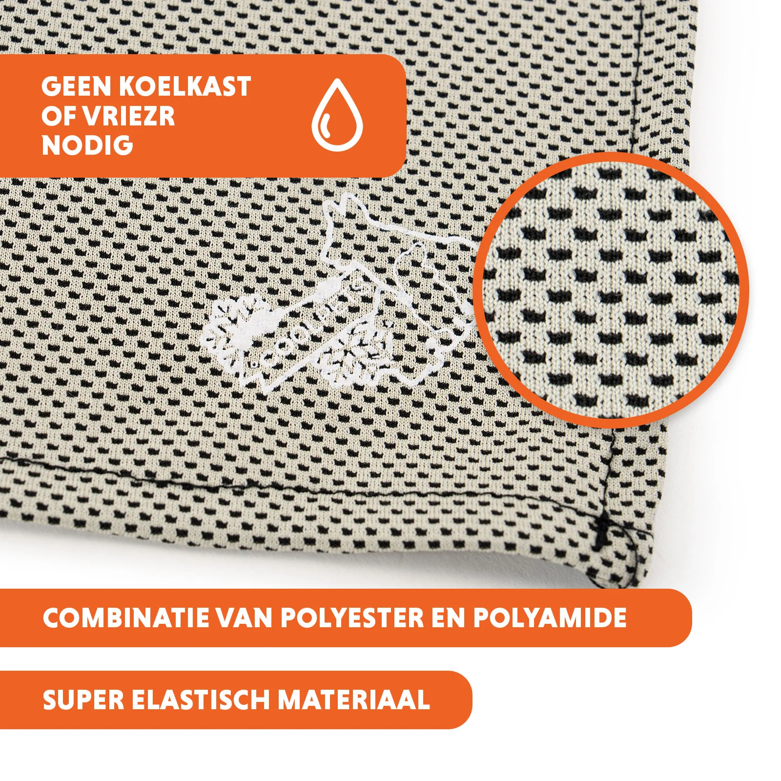 Bandana rinfrescante per cani, beige, S, 45 x 20 cm – Coolpets Cooling Bandana - immagine 3