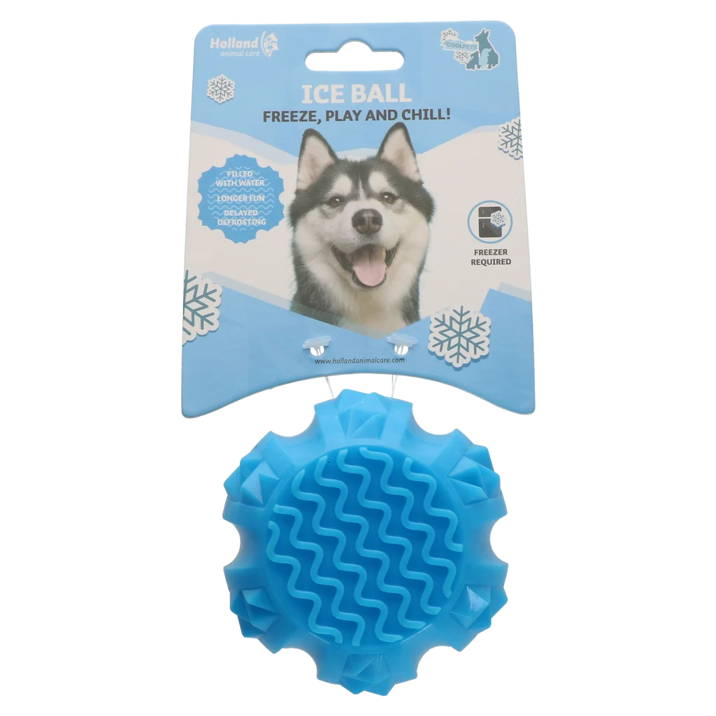 Palla rinfrescante per cani, 9 × 9 × 6,9 cm – Coolpets Ice Ball - immagine 1