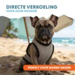 Giubbotto refrigerante per cani, attivabile con acqua, S, lunghezza del dorso 25 cm – Coolpets Cooling Vest - immagine 2