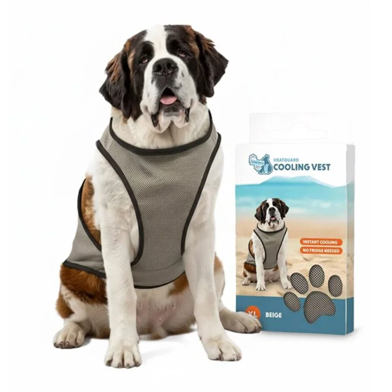 Giubbotto refrigerante per cani, attivabile con acqua, XL, lunghezza del dorso 40 cm – Coolpets Cooling Vest