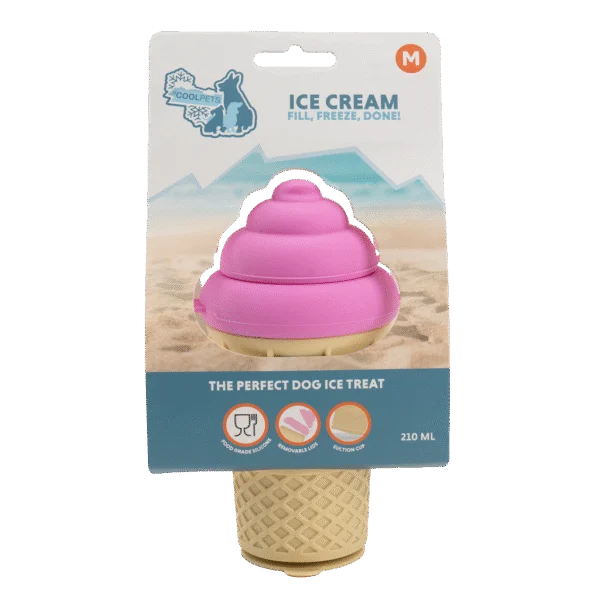 Stampo per ghiaccioli per cani in silicone con ventosa – Coolpets Ice Cream M
