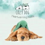 Peluche per cani a forma di coniglio con battito cardiaco e sacchetto riscaldabile, verde, 30 x 20 cm – Cozy Dog Bunny - immagine 4