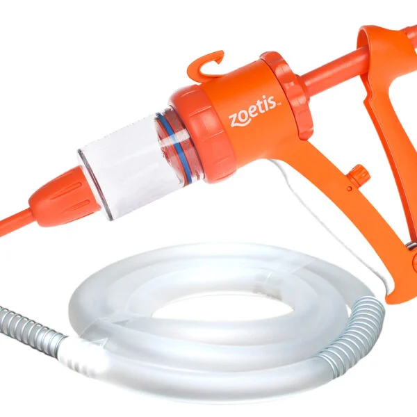 Pistola dosatrice per bovini 70 ml, regolabile ogni 2,5 ml – pistola per pour on Cydectin
