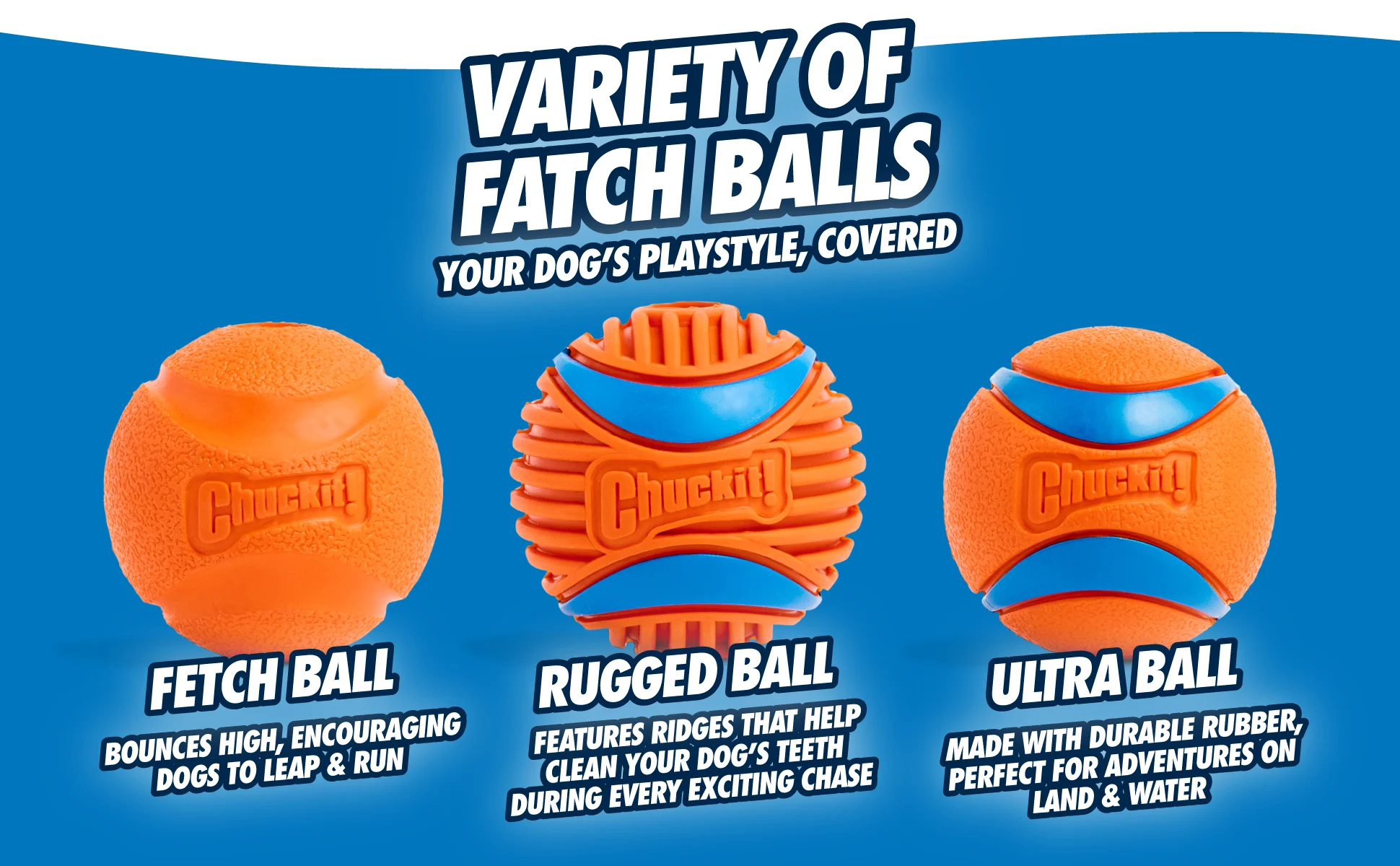 Pallina per cani in gomma naturale, rimbalzante, L 7 cm – Chuckit! Fetch Ball - immagine 6