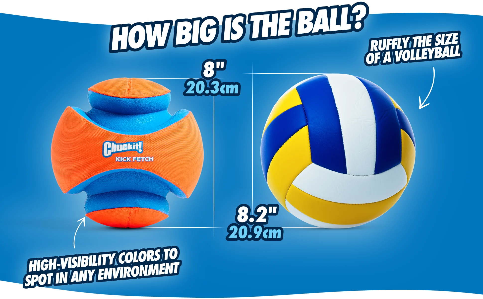 Pallone per cani con scanalature in gomma, Ø 19 cm – Chuckit! Kick Fetch Dog L - immagine 6