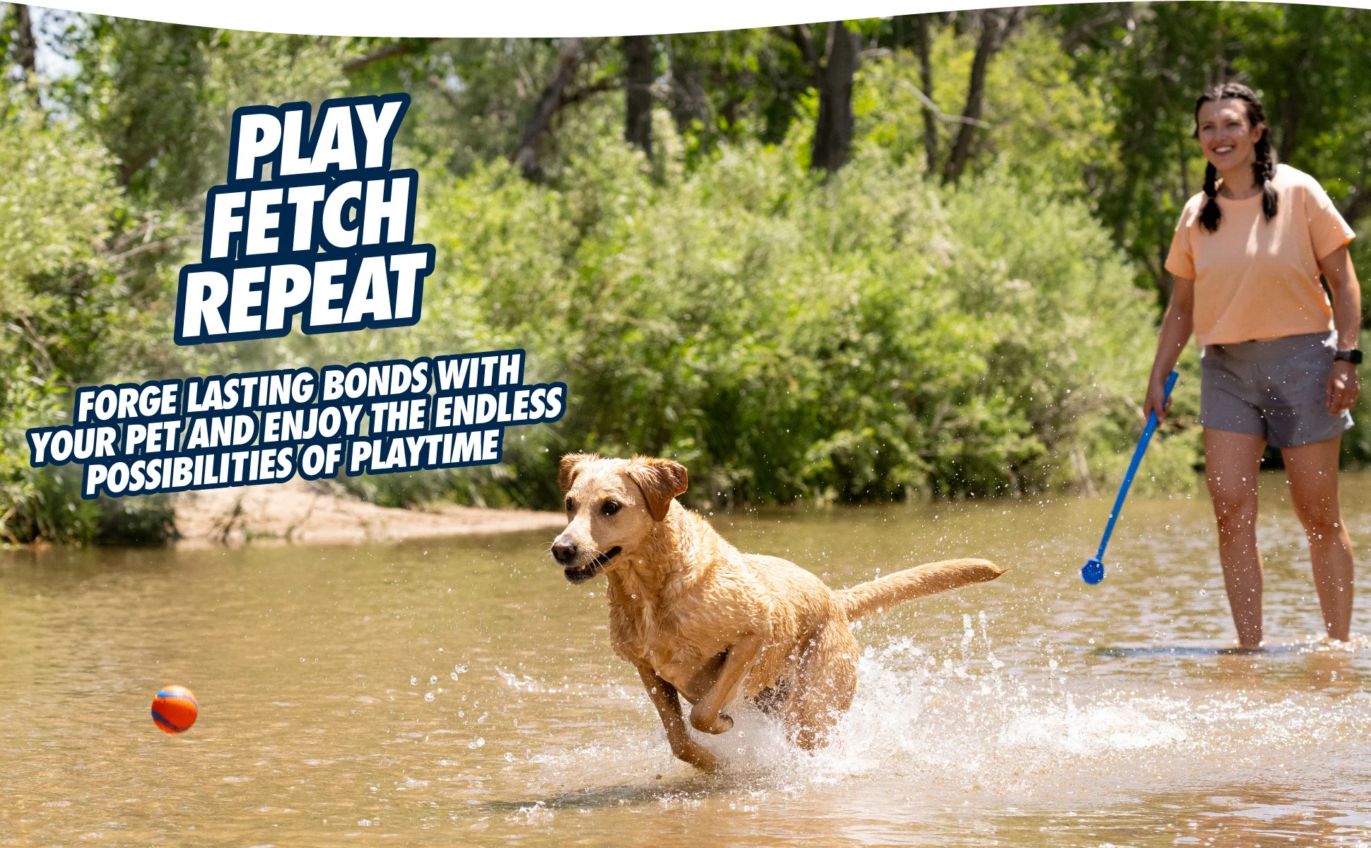 Lanciapalline per cani M con pallina da tennis, 63 cm – Chuckit! Sport Launcher - immagine 6