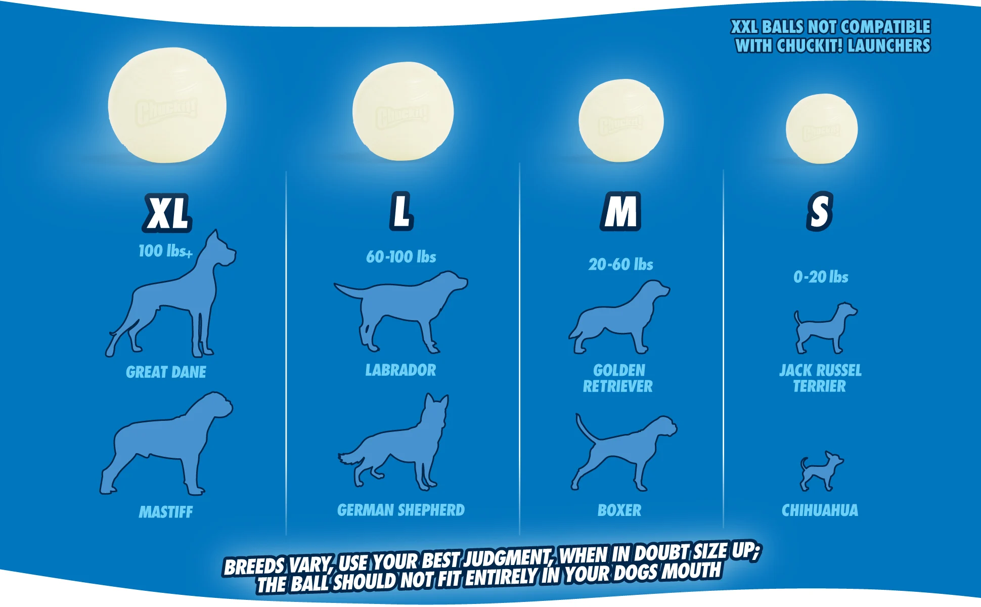 Pallina per cani con squeaker, luminosa, Ø 6 cm – Chuckit! Max Glow Ultra Squeaker Ball M - immagine 2