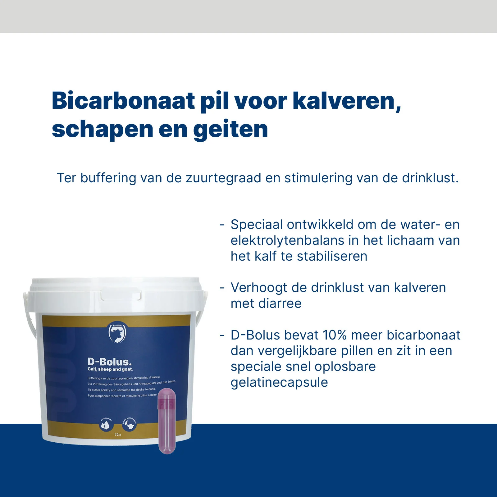 Boli di bicarbonato per vitelli, 72 pezzi – Excellent D-Bolus - immagine 3