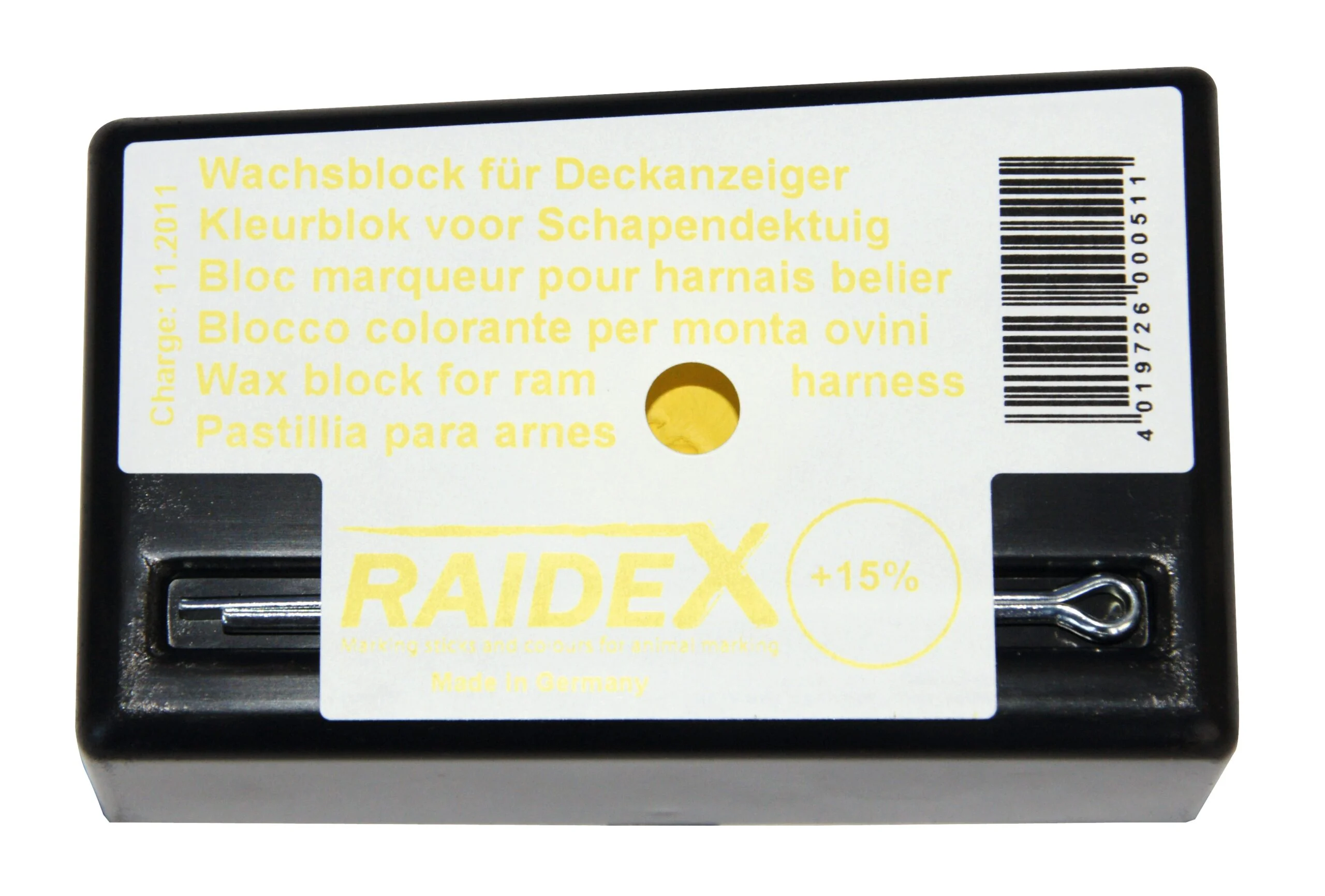 Blocco di marcatura per tutte le condizioni meteorologiche, giallo – Raidex - immagine 1