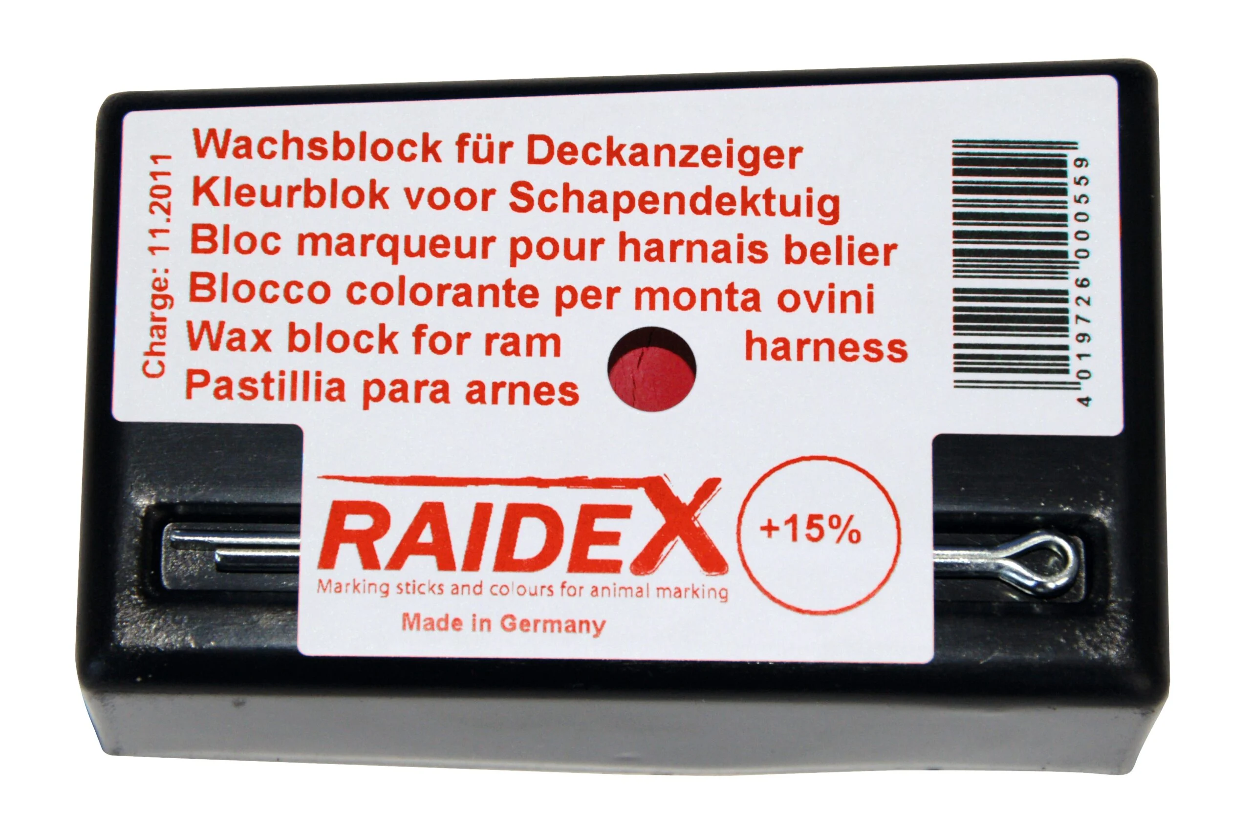 Blocco per la marcatura per tutte le condizioni atmosferiche, rosso – Raidex - immagine 1
