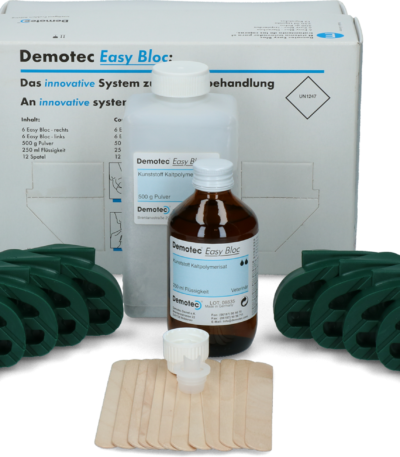 Sistema per la cura degli zoccoli per 12 trattamenti – Demotec Easy Bloc