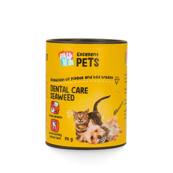 Integratore per l’igiene dentale per cani e gatti, 75 g – Excellent Pets Dental Care Seaweed