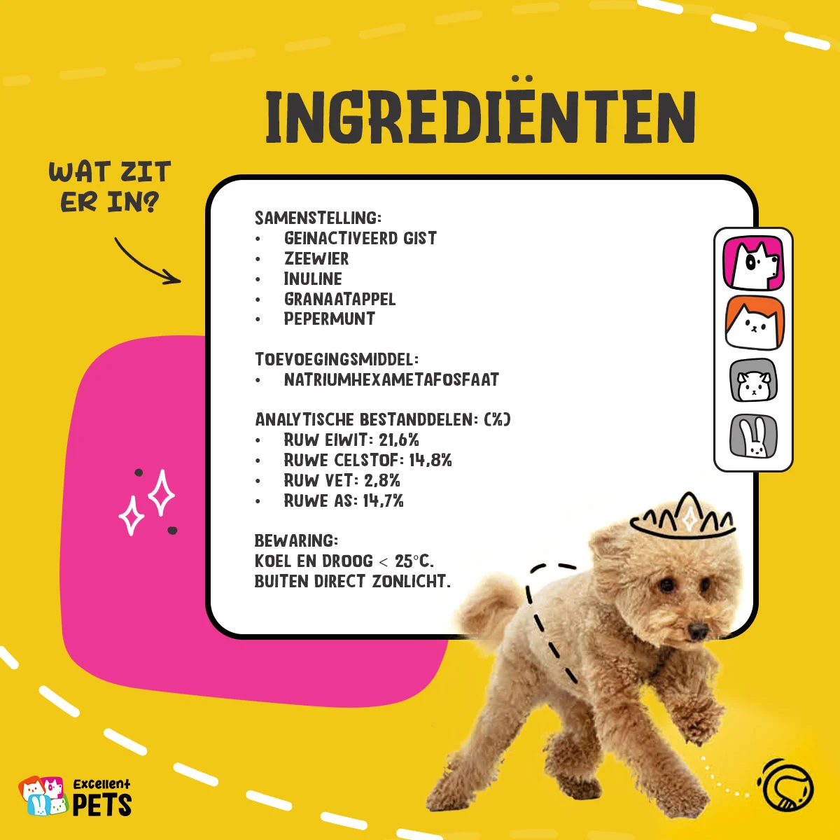 Integratore per l’igiene dentale per cani e gatti, 150 g – Excellent Pets Dental Care Seaweed - immagine 4