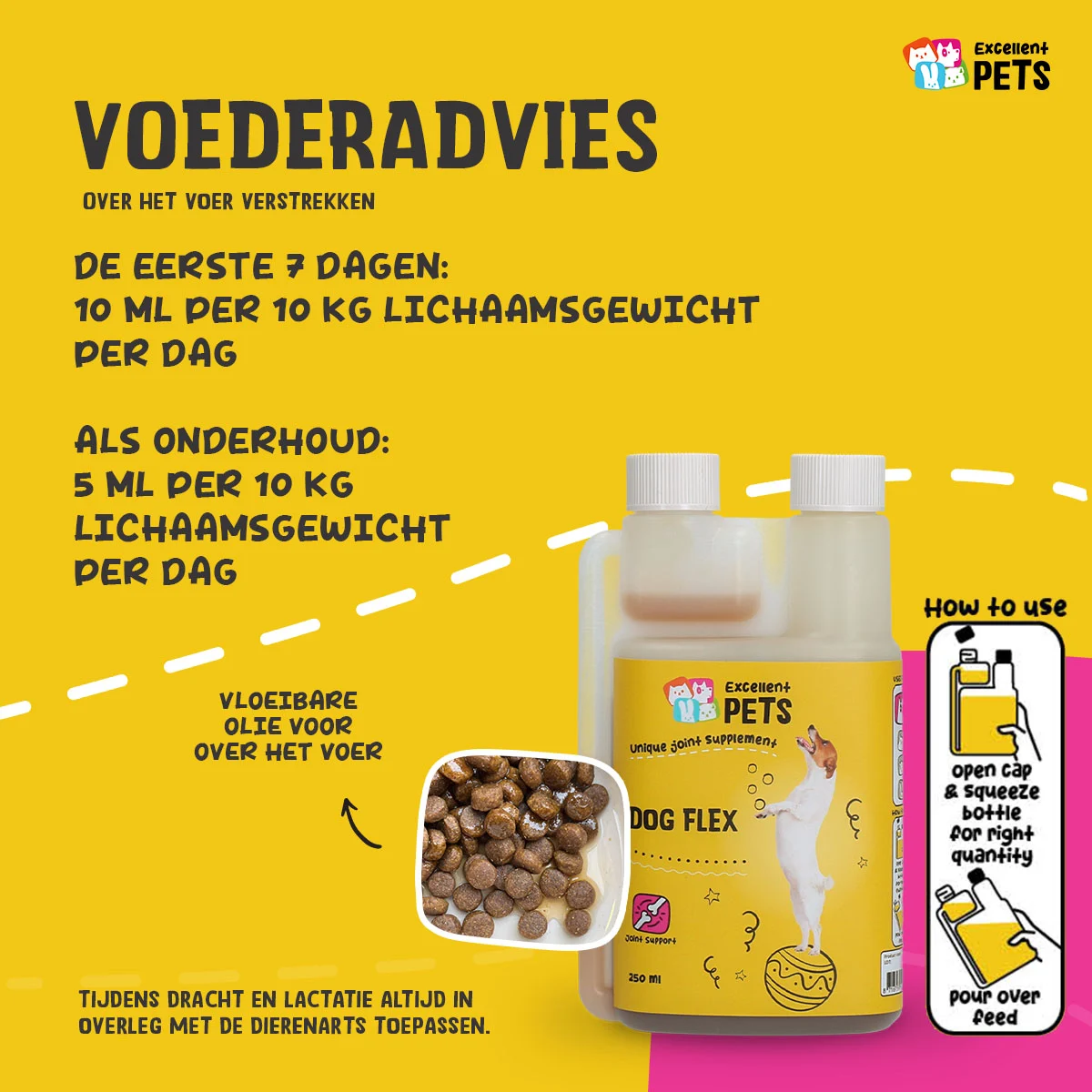 Integratore per le articolazioni dei cani, liquido, 250 ml – Excellent Pets Dog Flex - immagine 2