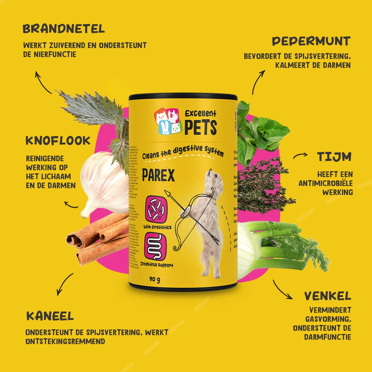 Integratore per cani con prebiotici in crocchette, 90 g – Excellent Pets Dog Parex - immagine 5