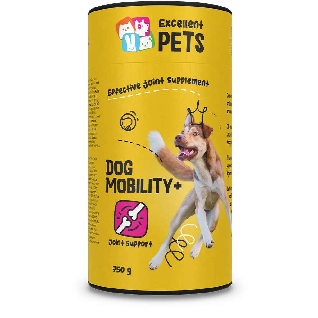 Integratore in polvere per le articolazioni del cane, 750 g – Excellent Pets Dog Mobility+ - immagine 1