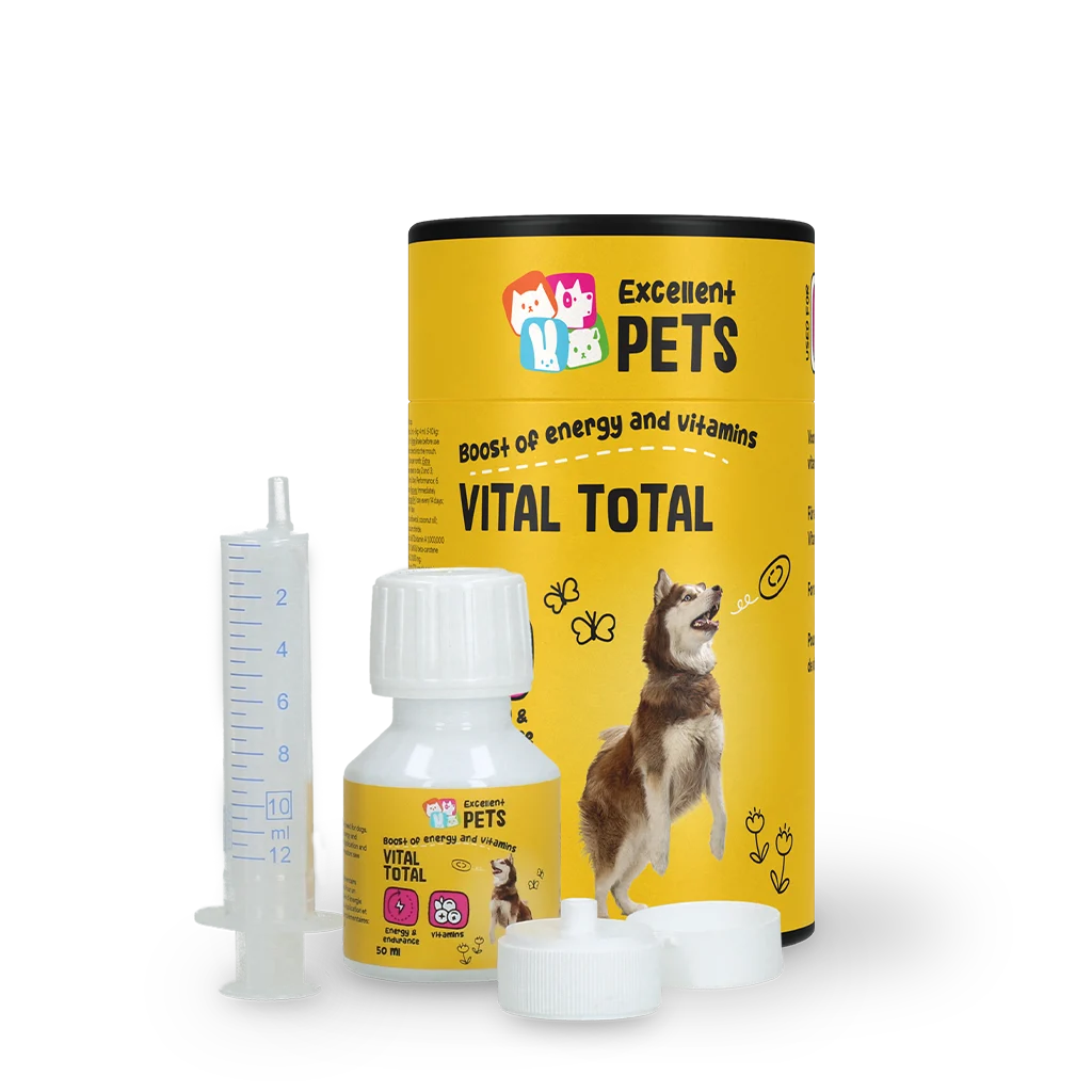 Integratore liquido per cani con vitamine, 50 ml – Excellent Pets Vital Total - immagine 1