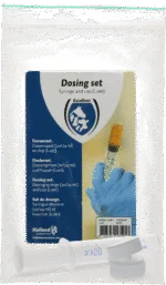 Set di dosaggio con siringa dosatrice da 20/24 ml e cappuccio Luer