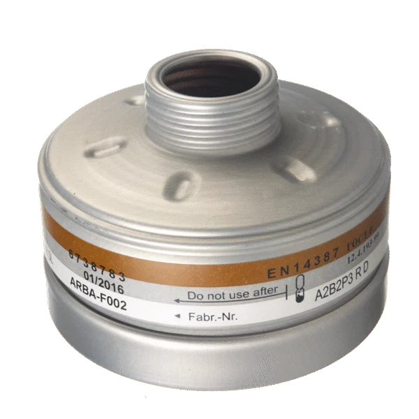 Filtro per maschera A2B2-P3 con attacco filettato RD40 – Filtro Dräger RD 40 A2B2-P3