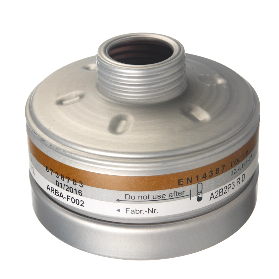 Filtro per maschera A2B2-P3 con attacco filettato RD40 – Filtro Dräger RD 40 A2B2-P3 - immagine 1