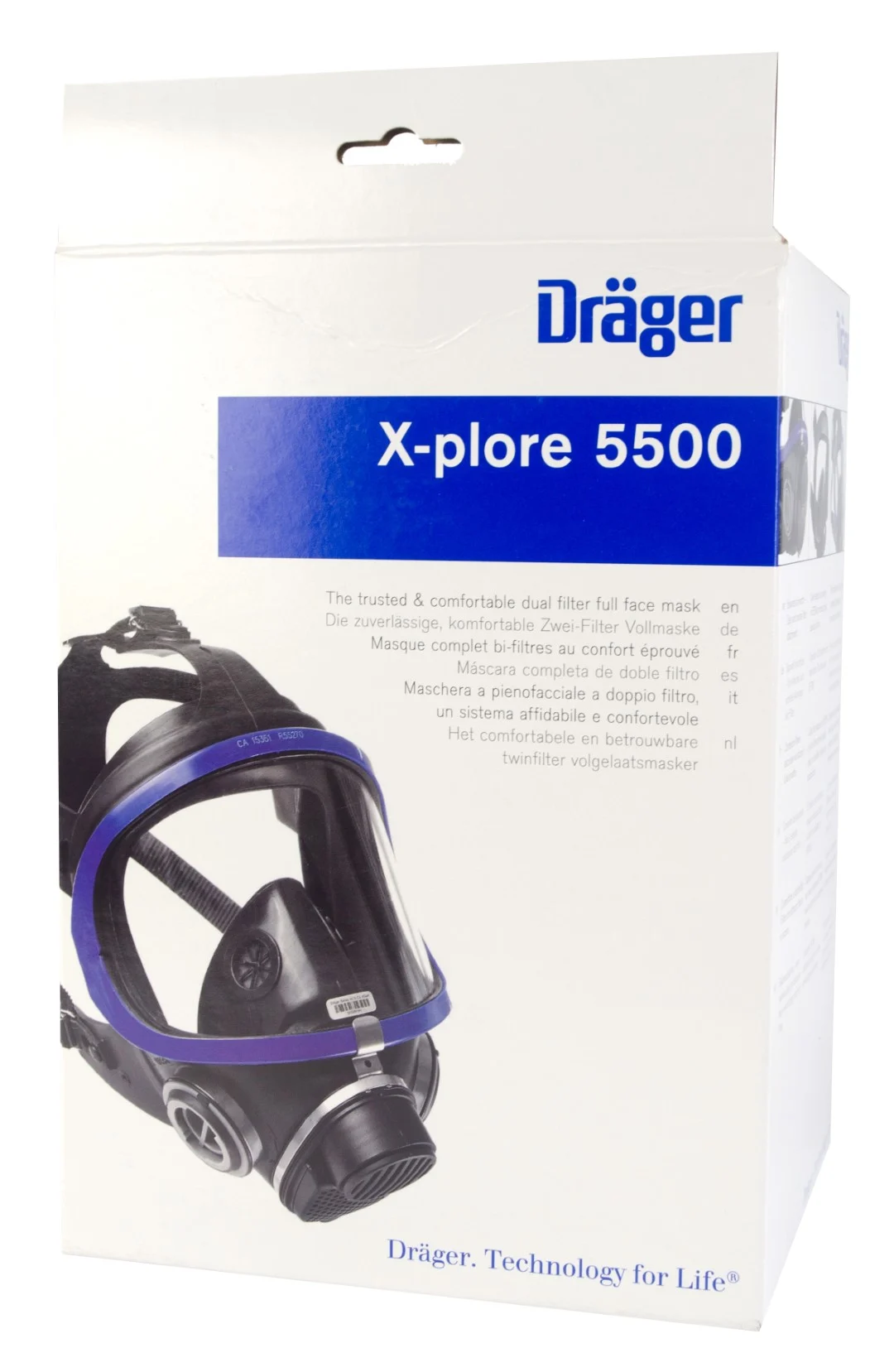 Maschera pieno facciale con attacco a baionetta per doppio filtro, senza filtri – Dräger X-plore 5500 - immagine 3