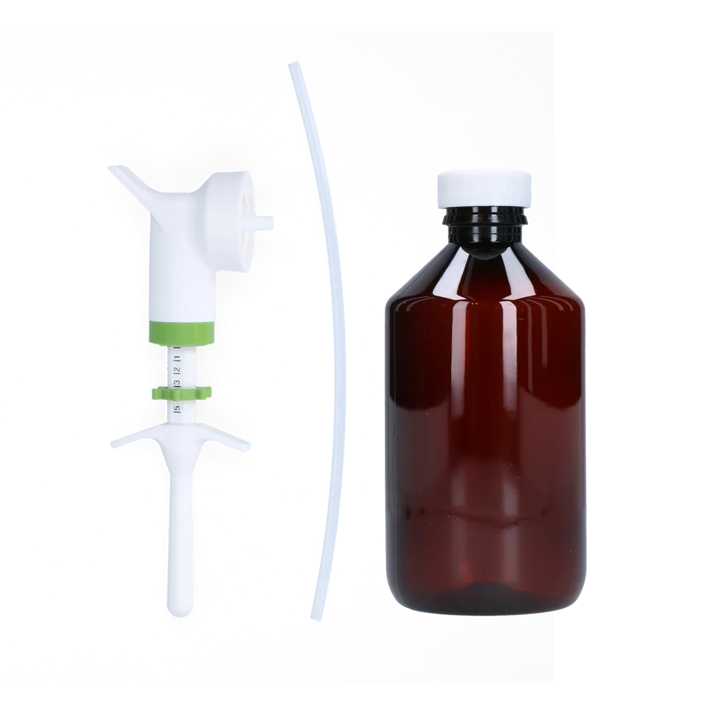 Set per la somministrazione di drench a vitelli, suinetti e agnelli, regolabile da 1 a 5 ml – Excellent Drench-Dose Automatic - immagine 1