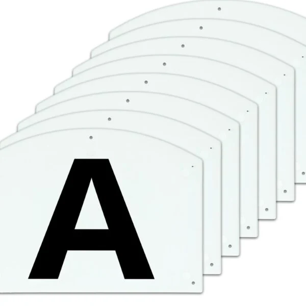 Lettere per il dressage per il maneggio ABCEFHKM, 30 x 20 cm – Vplast