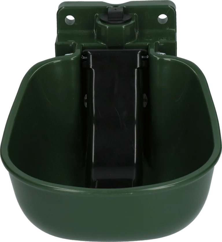 Abbeveratoio KS con comando a paletta per cavalli e bovini, verde