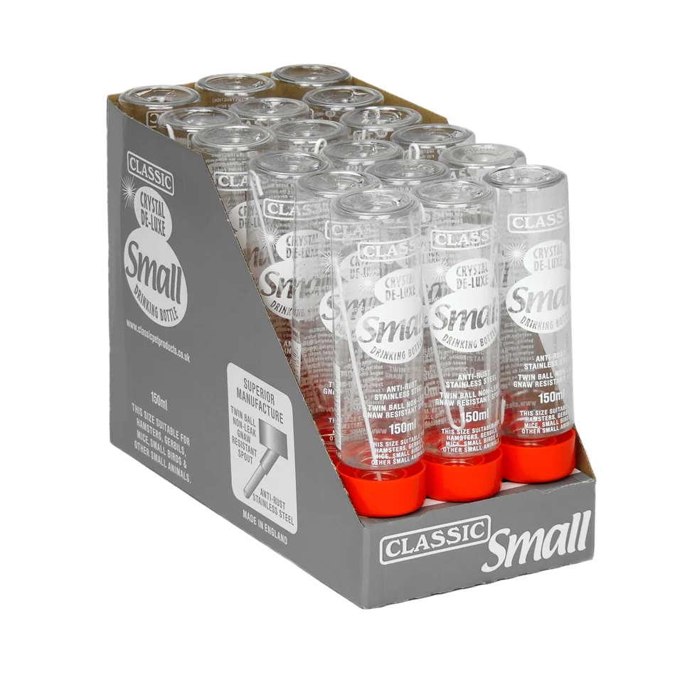 Bottiglia in plastica per roditori, 150 ml – Classic Crystal Deluxe - immagine 3