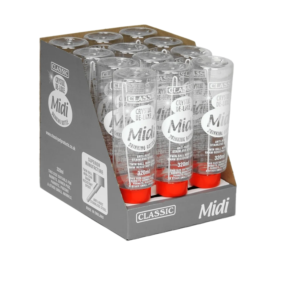 Borraccia in plastica per roditori, 320 ml – Classic Crystal Deluxe - immagine 3