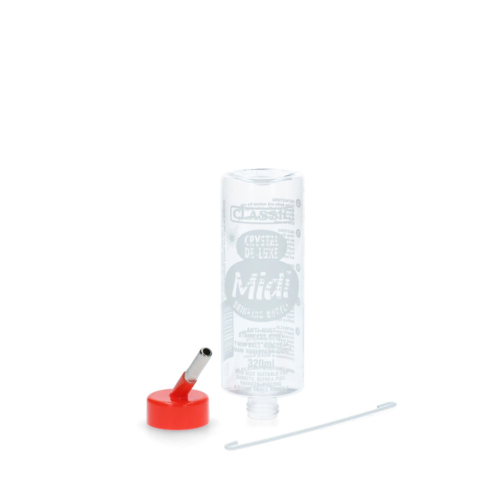Borraccia in plastica per roditori, 320 ml – Classic Crystal Deluxe - immagine 1