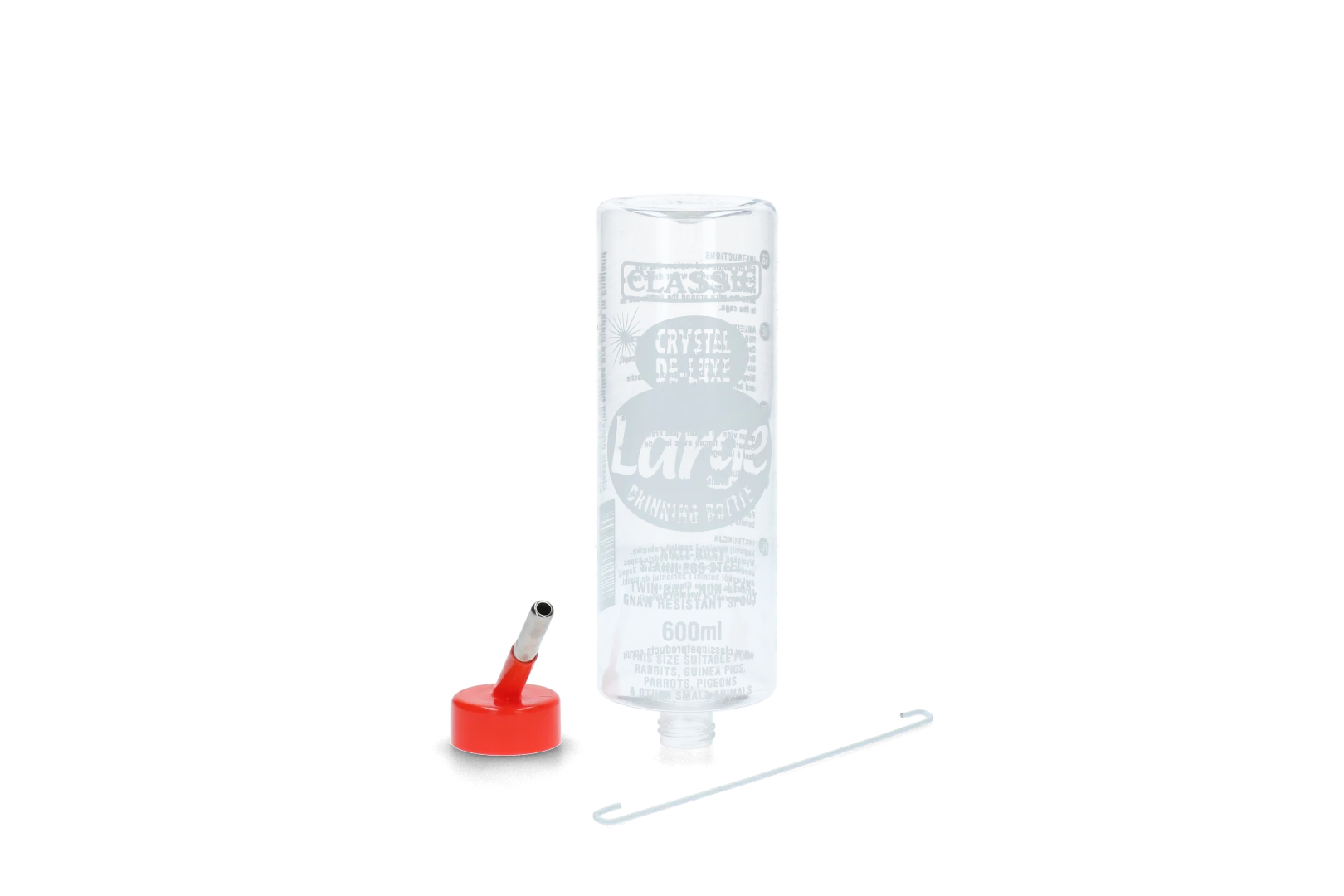 Bottiglia per abbeveraggio per roditori in plastica, 600 ml – Classic Crystal Deluxe - immagine 4
