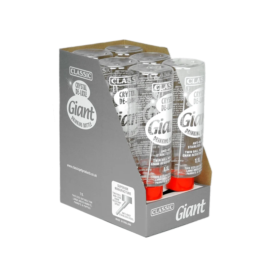 Bottiglia per abbeveraggio per roditori in plastica, 1100 ml – Classic Crystal Deluxe - immagine 3