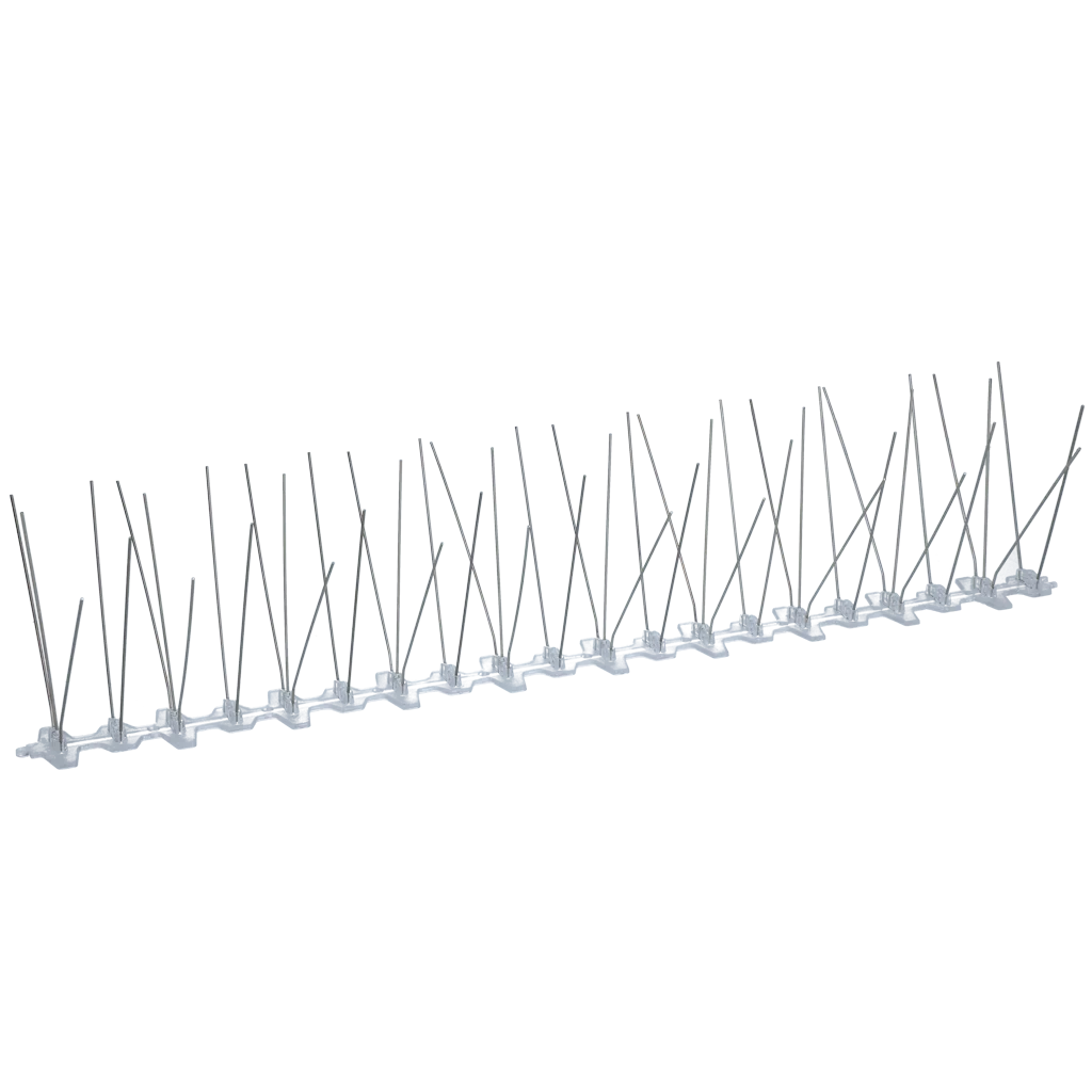 Dissuasori per piccioni con base in plastica e punte in acciaio inox 304, 50 cm, 50 punte – Hofman Pest Control - immagine 1