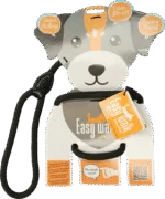 Pettorina per cane con guinzaglio in corda, nera – Easy Walk modello a mano