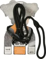 Pettorina per cane con guinzaglio in corda, nera – Easy Walk modello a mano - immagine 2