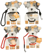 Pettorina con guinzaglio in corda per cani, Rosso, Mini 210 cm – Easy Walk modello da mano - immagine 2