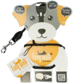 Pettorina per cane con guinzaglio in corda, nera, Mini 300 cm – Easy Walk modello a spalla