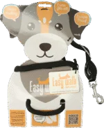 Pettorina con guinzaglio in corda per cani, nera, Regular 345 cm – Easy Walk modello da spalla