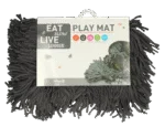 Tappetino olfattivo per cani con strisce di tessuto, grigio, 44 x 28 cm – Eat Slow Live Longer Play Mat - immagine 3
